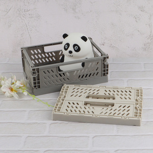 High quality folding plastic crates collapsible <em>storage</em> basket