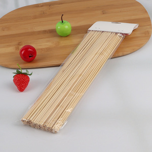 Factory price 100pcs <em>bamboo</em> skewers sticks for fruits appetizers