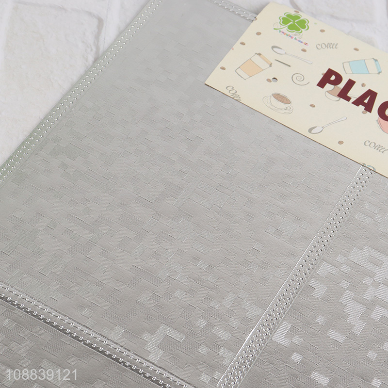 New product silver home restaurant non-slip place mat