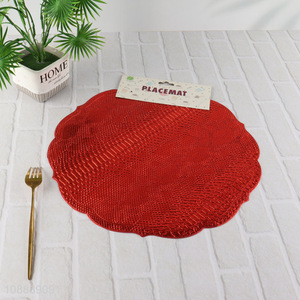 Hot items red non-slip place mat dinner mat for sale