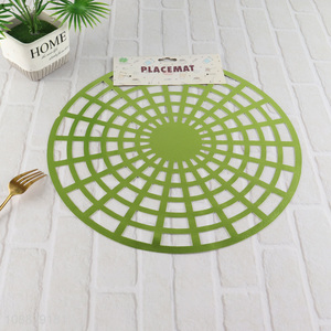 Popular products round hollow pvc dinner mat place mat