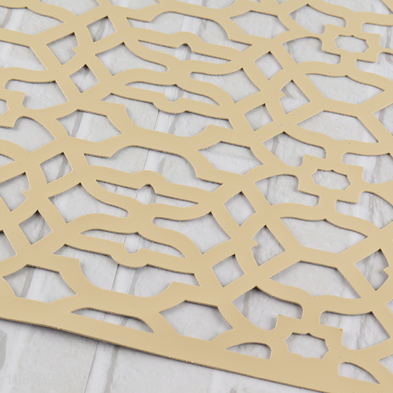 Best quality hollow rectangle home restaurant place mat for sale