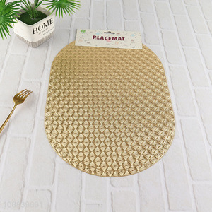 New arrival golden heat-resistant place mat dinner mat for sale