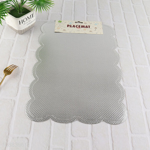 Hot sale silver non-slip place mat dinner mat for home restaurant