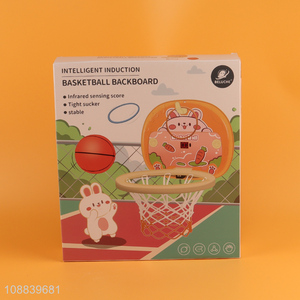 Wholesale indoor mini cartoon <em>basketball</em> hoop for kids toddlers