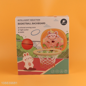 Wholesale indoor mini cartoon basketball hoop for kids toddlers