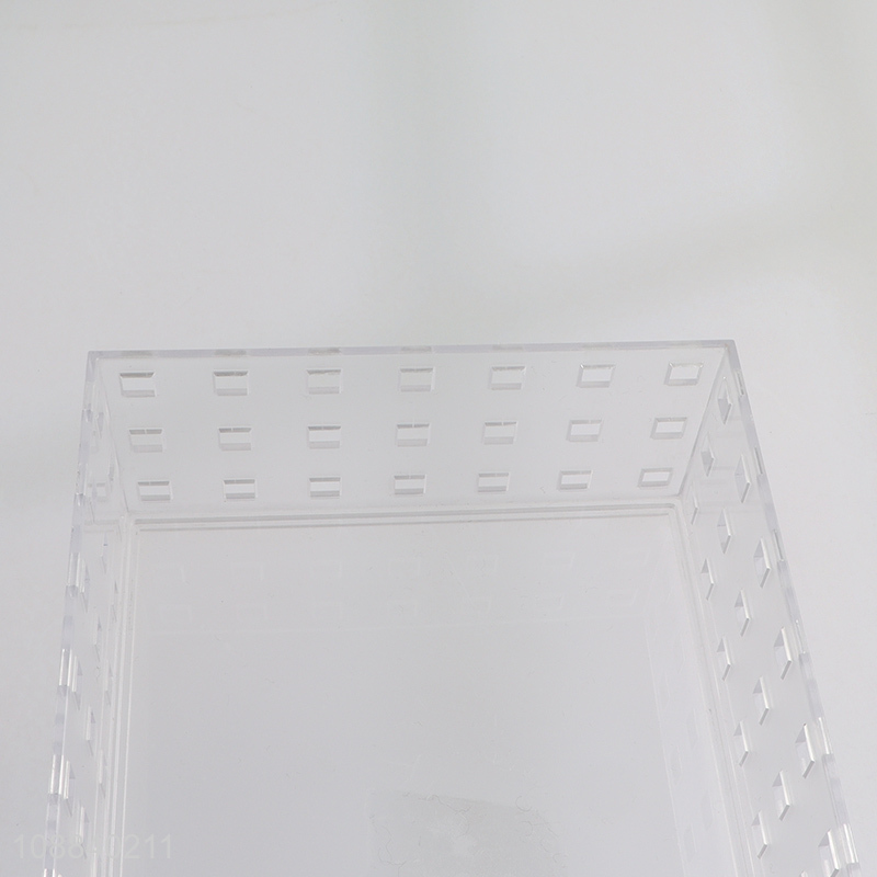 New arrival home office hollow transparent pp storage box