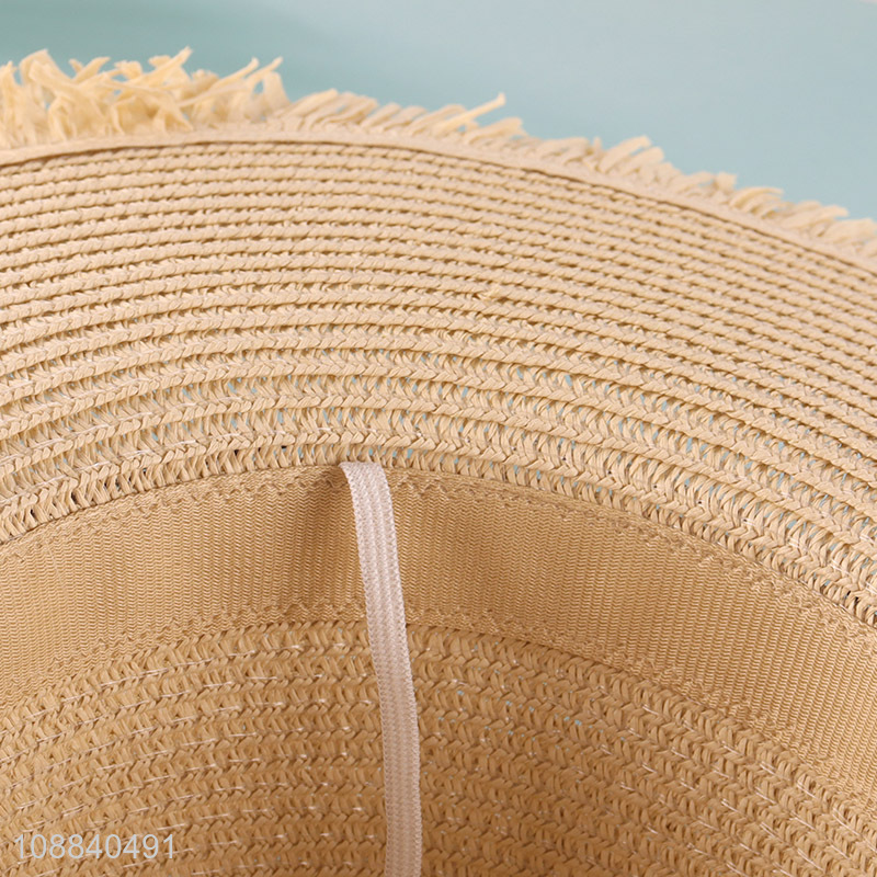 Yiwu market summer beach straw hat sunhat for women