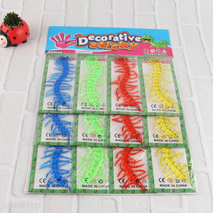 High Quality 12 Pieces Strechy Sticky Toy Sticky Centipedes