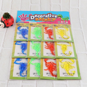 Hot Selling 12 Pieces Strechy Sticky Toy Sticky Scorpions