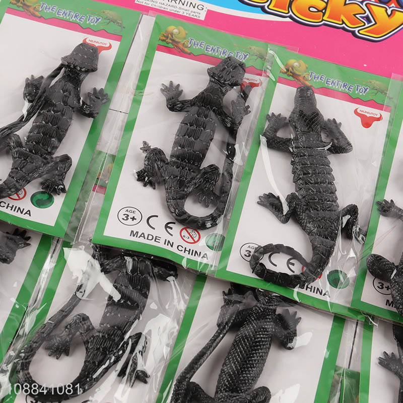 China Imports 12 Pieces Strechy Sticky Toy Sticky Lizards