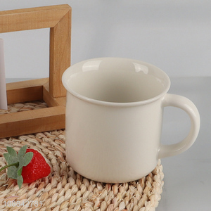 Online wholesale white ceramic water mug water cup