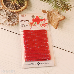 Good sale 10mm red polyester ribbon for gifts decoration