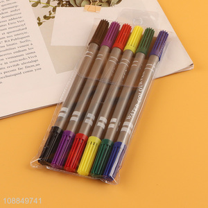 China factory 6pcs non-toxic watercolors pen for <em>painting</em>