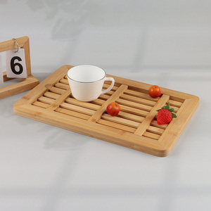 China supplier bamboo kitchen dish drying pad drying rack