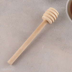 Wholesale wooden honey dipper honey mixing stirrer honey spoon