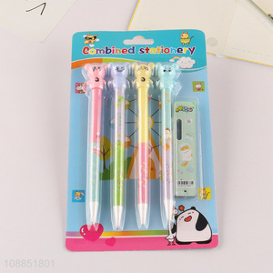 New arrival 4pcs cute mechanical pencils with refills for student