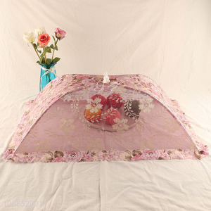 Wholesale floral print mesh food cover pop-up food tent for picnic