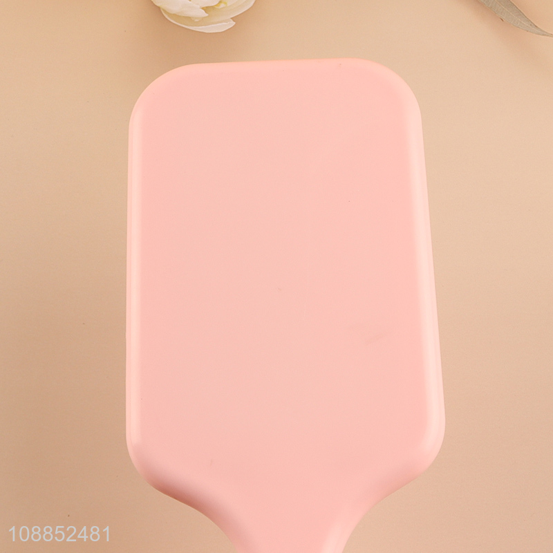 Yiwu market pink rectangle wide teeth massage hair comb