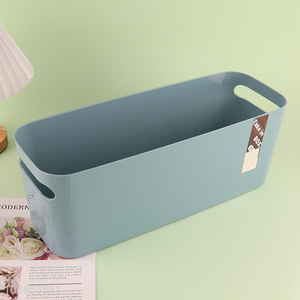 High quality multi-purpose plastic desktop storage box with handle