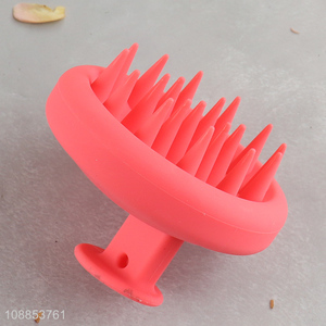 Wholesale silicone hair scalp massager shampoo brush for dandruff removal