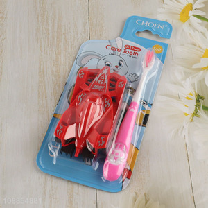 Popular Product Cute Manual Children's <em>Toothbrush</em> with Toy
