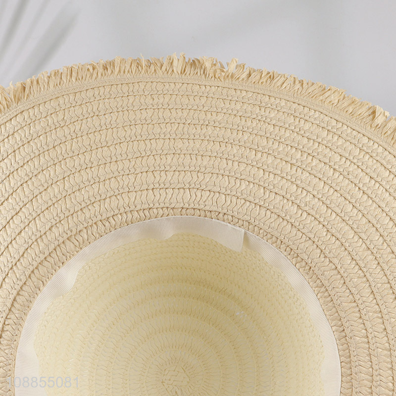 Factory direct sale fashionable summer beach hat straw hat wholesale