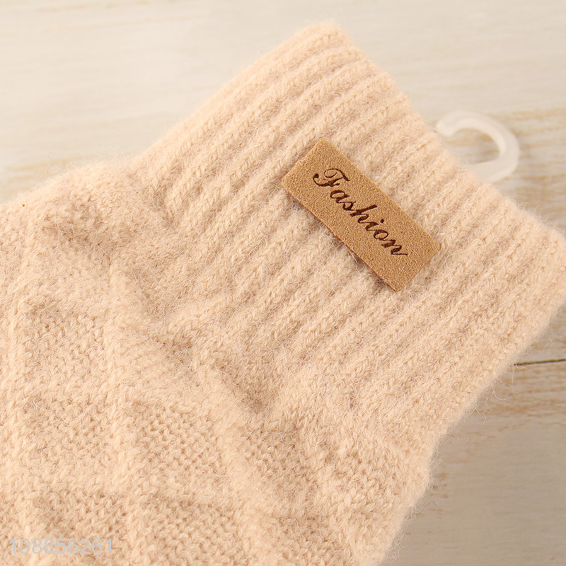 High quality unisex winter fleece lined gloves for runing hiking