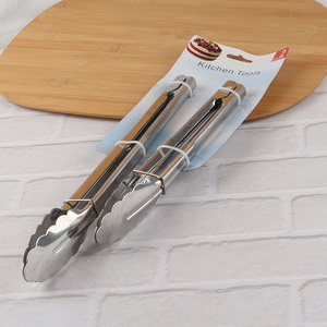 Hot selling stainless steel kitchen tools food tongs food clips