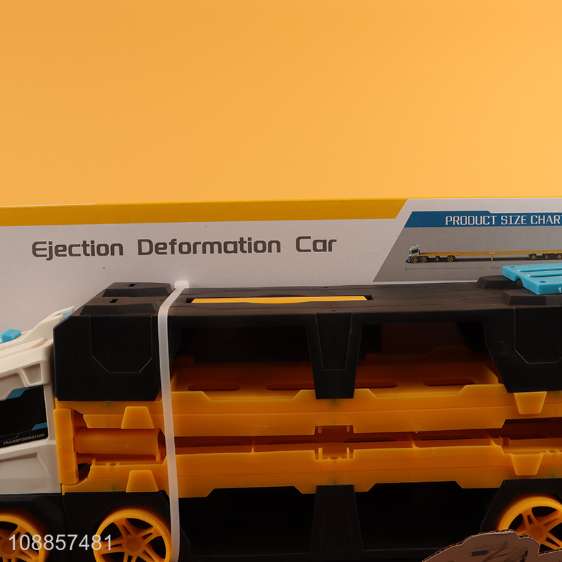 Hot selling funny children ejection deformation car toys