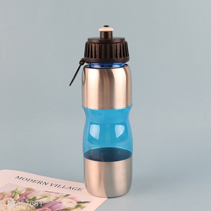 New Product 600ML <em>Stainless</em> <em>Steel</em> Plastic Sports Water Bottle
