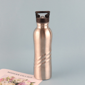 High Quality 750ML <em>Stainless</em> <em>Steel</em> Sports Water Bottle with Flip Straw
