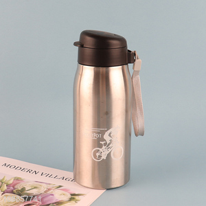 Customized 450ML Stainless Steel Sports Water Bottle with Handle