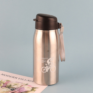 Customized 450ML <em>Stainless</em> <em>Steel</em> Sports Water Bottle with Handle