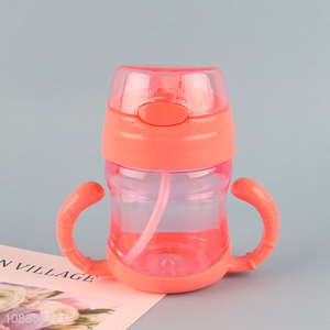Good Quality BPA Free Baby Water Bottle with Lid & Handles