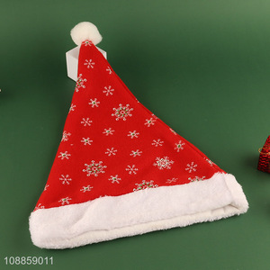 New Product Unisex Snowflake Santa Hat Christmas Party Supplies