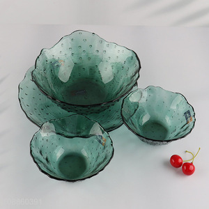 Wholesale 4pcs creative lotus pond moolight series glass bowls set