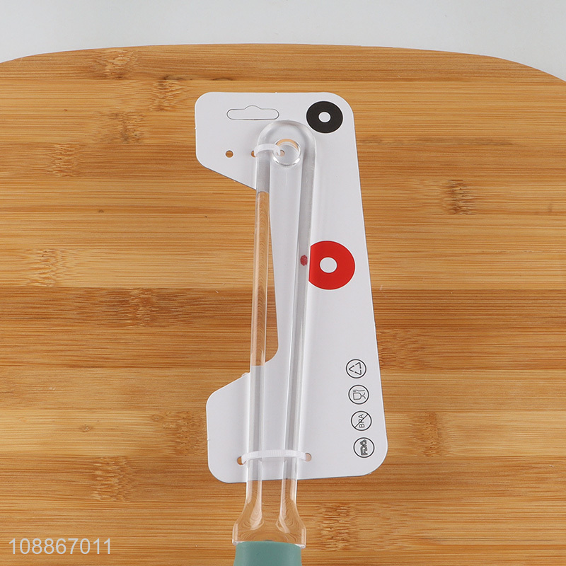 China imports heat resistant silicone cooking spoon with clear handle