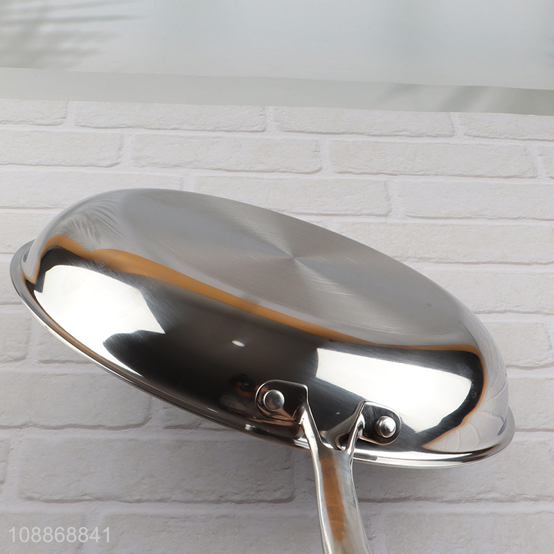 High quality stainless steel non-stick frying pan anti-scratch skillet