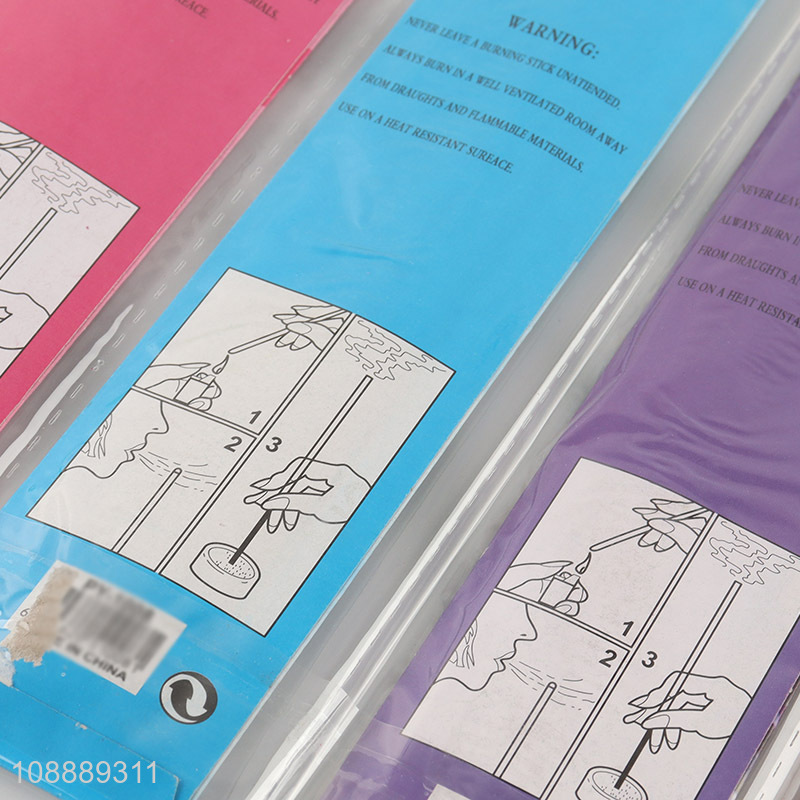 Factory Price 3 Packs 60 Pieces Incense Sticks with Incense Holder