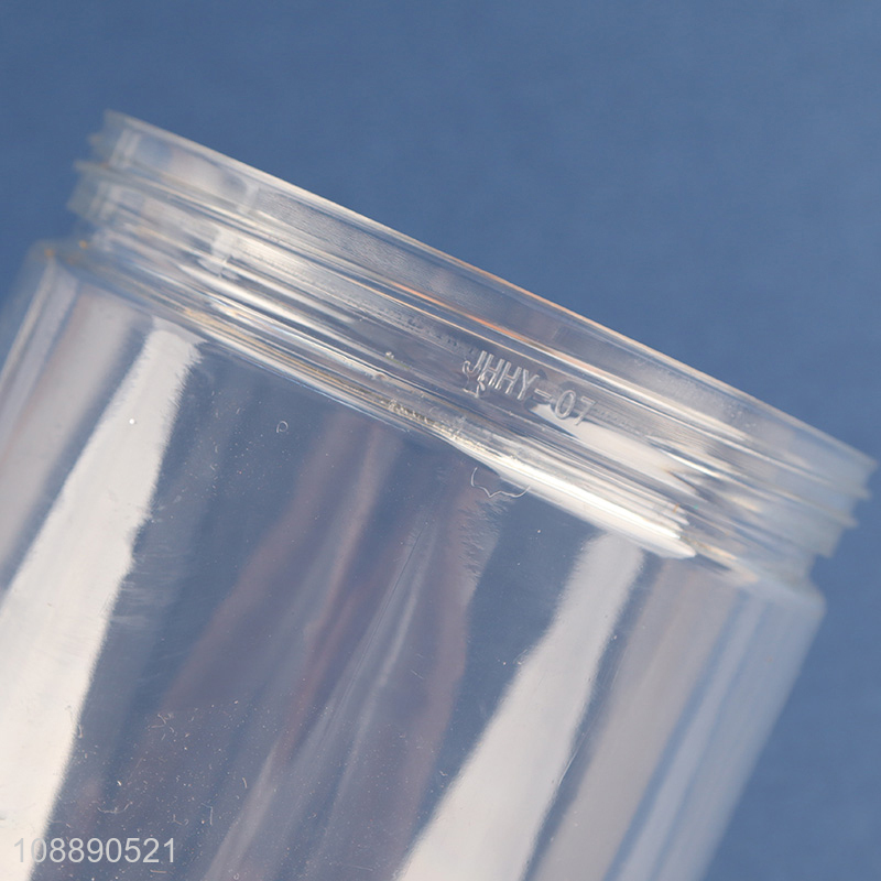 Hot selling 430ml  airtight food storage jars plastic tea canisters