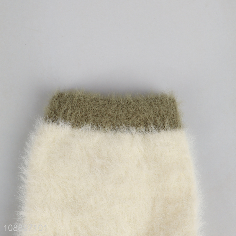 Good quality winter plush women socks home indoor socks