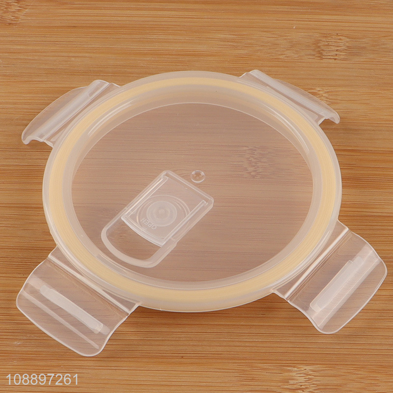 China products round glass food container food storage box with lid