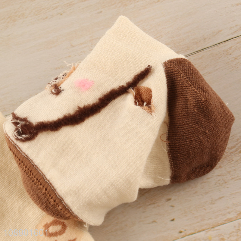 High quality cute cartoon cotton crew socks soft casual socks for women