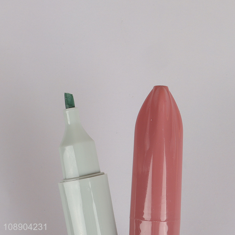 Best selling 4colors soft head highlighter for school office