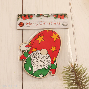 Hot Selling Christmas Tree Ornaments Painted Wooden <em>Pendants</em> for Decor