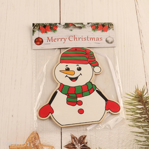 New Product Christmas Wooden Snowman <em>Pendants</em> for Holiday Home Decoration