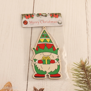 High Quality Christmas Tree Ornaments Painted Wooden Gnome <em>Pendants</em>