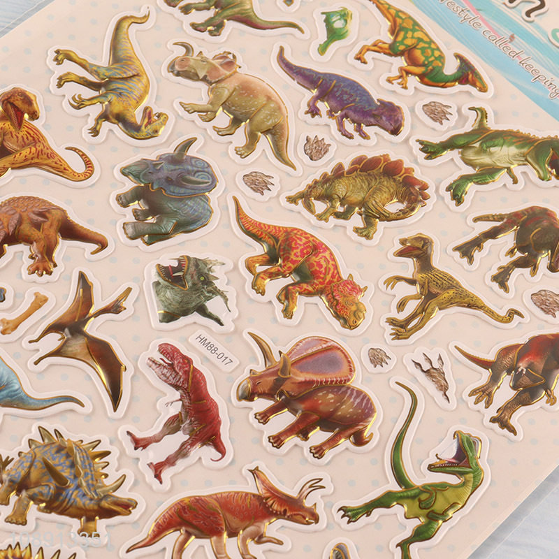 Factory Supply 3D Putty Dinosaur Stickers for Boys Girls
