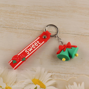Hot Sale Christmas Cartoon Silicone Keychain Handbag <em>Pendants</em>